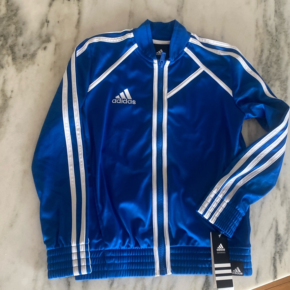 NWT boys, size small Adidas track jacket